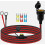 Waterproof 12V/24V Cigarette Lighter Socket with 3m Cable, 20A Load Capacity, 2.5 mm2 Connection Cable, 8 mm Ring Eyelet 1