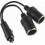 Car and Motorcycle Cigarette Lighter Plug Adapter, 2 Way Car Cigarette Lighter Distributor, Cigarette Lighter Coupler, E 1