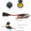 Waterproof 12V/24V Cigarette Lighter Socket with 3m Cable, 20A Load Capacity, 2.5 mm2 Connection Cable, 8 mm Ring Eyelet 2