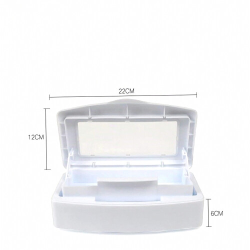 Tray Manicure Disinfection Box for Beauty Salon, Durable Sterilizing Storage Case for Tools 1