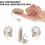 Wireless Ear Hook Hearing Amplifier, USB Rechargeable, Behind-The-Ear Hearing Aid, High Volume, Silver 2