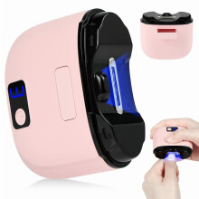 Electric Nail Clippers, 2 in 1 Nail Trimmer and Polisher with Light, Wireless 3-Speed Nail Care Tool for Babies, Elderly