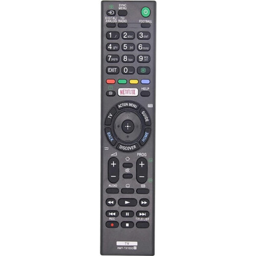 Replacement Remote Control for Bravia TV, Ergonomic TV Controller with Full Function Buttons, Stable Response and Easy S