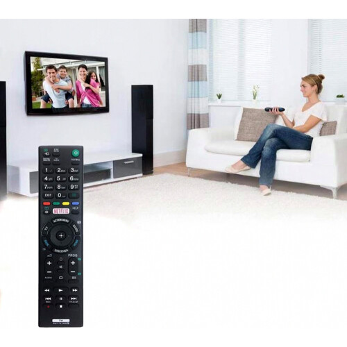 Replacement Remote Control for Bravia TV, Ergonomic TV Controller with Full Function Buttons, Stable Response and Easy S 1