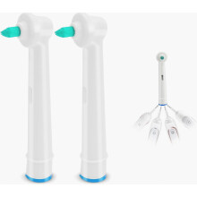 Interdental Replacement Toothbrush Heads Set of 2 for Electric Toothbrushes, Designed for Deep Cleaning Between Teeth an