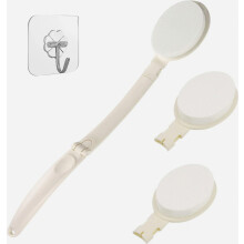 Back Creaming Aid with Long Handle, Lotion Applicator with 3 Interchangeable Heads for Smooth Application