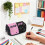 Double Layer Pencil Case with Hinged Lid, Large Capacity, Closure, Suitable for Students, Office and Makeup Use 5