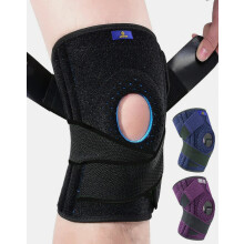 Adjustable Knee Brace with Side Stabilizers and Patella Gel Pads for Men and Women, Support for Meniscus Tear, Arthritis
