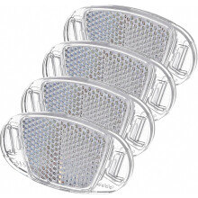 Set of 4 Bicycle Spoke Reflectors, Cat Eye Reflectors for Road Bikes and Mountain Bikes, Durable Safety Reflective Acces
