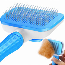 Pet Brush for Dogs and Cats, Grooming Tool for Long and Short Hair, Gentle Deshedding Comb, Comfortable Grip for Everyda