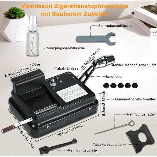 Manual Cigarette Tamping Machine 8 mm Compact Durable Hand Press Tool for Even Filling 2