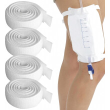 Supporto per sacca di drenaggio in 4 pezzi, dispositivo di stabilizzazione del catetere, supporto regolabile per sacca di drenaggio medico