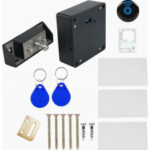 Fechadura eletrônica invisível para gavetas, armários e móveis, com tecnologia NFC RFID, ideal para armários de madeira e fácil de instalar.