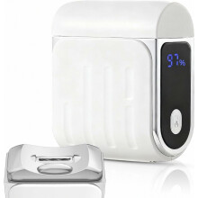 Cortador de unhas elétrico com luz, 3 velocidades de corte e lixamento, coletor de resíduos, seguro para bebês, crianças, adultos e idosos.
