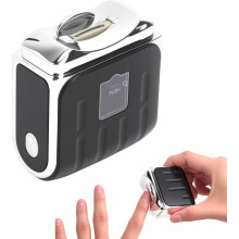 Cortador de unhas elétrico 3 em 1 com 3 velocidades, luz LED, aparador de unhas para mãos e pés, armazenamento de unhas integrado, adequado