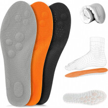 pares de palmilhas ortopédicas para homens e mulheres, palmilhas confortáveis para calçados esportivos, suporte para o arco do pé, alívio pa