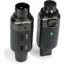 Transmissor e receptor sem fio XLR, sistema de áudio sem fio UHF para microfones dinâmicos e mesa de som PA.