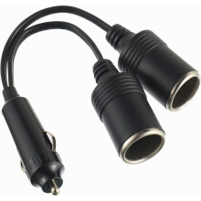 Adaptador de tomada para acendedor de cigarros de carro e motocicleta, distribuidor de acendedor de cigarros de 2 vias para carro, acoplador