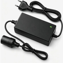 Adaptador de tomada de isqueiro, conversor de voltagem de 230V para 12V para caixa térmica e adaptador de energia para carro.