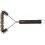 Escova triangular para grelha, 30,5 cm, cerdas pretas, cabo resistente para limpeza de churrasqueiras e grelhas. 1