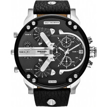Relógio masculino de quartzo multifuncional com pulseira de couro, plástico ou silicone.