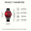 Mens 3ATM ORUSS Designer Red Dusky Technical/Computation Rotating Disc Watch 4