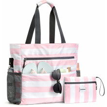 Bolsa de praia dobrável grande, bolsa de banho familiar tamanho XXL, espaçosa com capacidade de 35/50/80 litros, leve e resistente.