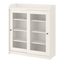 IKEA HAUGA Glass Cabinet 105x36x116 cm