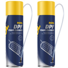 2 x MANNOL DPF FOAM CLEANER 500ml SPRAY DIESEL PARTICULATE FILTER FOAM CLEANER