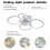 LED Ceiling Fans With Lights Dimmable Remote Control App Control for Bedroom 11