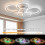 LED Ceiling Fans With Lights Dimmable Remote Control App Control for Bedroom 8