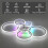 LED Ceiling Fans With Lights Dimmable Remote Control App Control for Bedroom 3