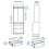 IKEA HAUGA Open Wardrobe 70x46x199 cm 3