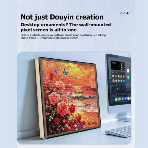 DIY LED  Fuse Bead Pegboard App Guided Pattern Light Board Pixel Art Tray  APP Animation Programming 2