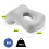 Cuscino da ufficio ergonomico - HYPERMOTION - HyperMotion - Foro traspirante - Supporto per testa e collo - Sfoderabile (grigio) 3