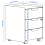 IKEA TROTTEN 3 Drawer Office Cabinet 4