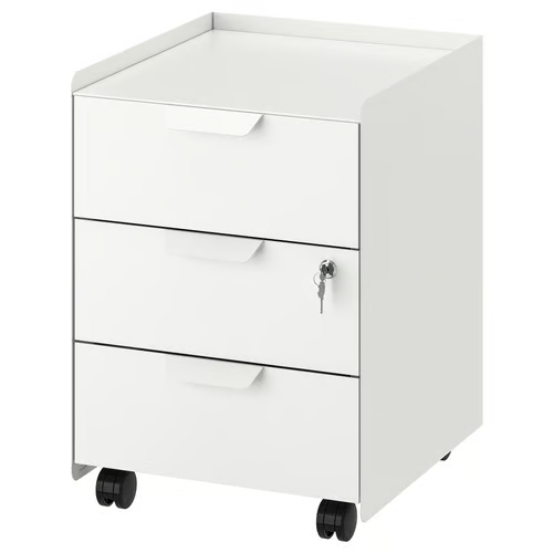 IKEA TROTTEN 3 Drawer Office Cabinet