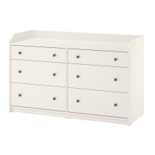 IKEA HAUGA Chest of 6 Drawers 138x46x84