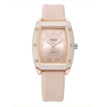"Timetti" Ladies / Youth Quartz Rose Gold Tonneau-Shaped Quartz Wristwatch