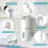 Automatic Soap Dispenser - Touchless Foaming Soap Dispenser 400Ml USB Rechargeable Dispenser for Bathroom 3