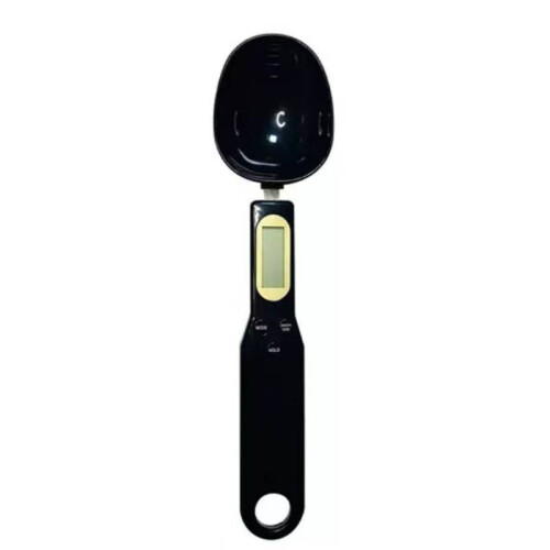 (Black)Cuchara de Pesaje con Precisión Electrónica para Comida Bebé Té Medición Cocina