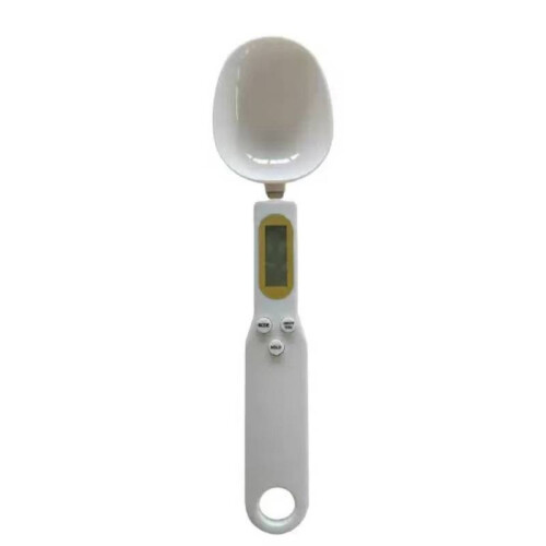 (White)Cuchara de Pesaje con Precisión Electrónica para Comida Bebé Té Medición Cocina