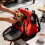 (Red,L)Breathable Pet Backpack Bag For Cats And Small Dogs With Easy Carry Handle 7