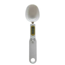 (White)Cuillère de pesage avec précision électronique pour bébé nourriture thé cuisine mesure