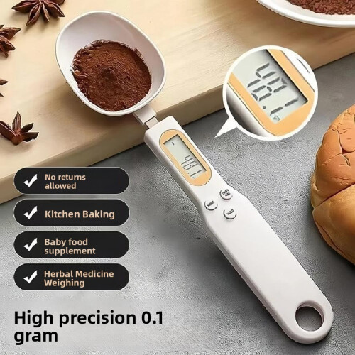 (Black)Cuchara de Pesaje con Precisión Electrónica para Comida Bebé Té Cocina Medición 2