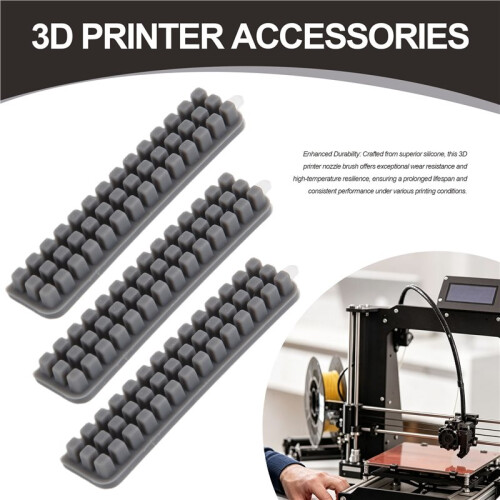 For Bambu A1 Nozzle Silicone Brush 3D Printer Nozzle Cleaner Tool for Enhanced Print Quality 2