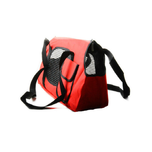 (Red,L)Breathable Pet Backpack Bag For Cats And Small Dogs With Easy Carry Handle 2