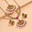 (Rose)Collezione Gioielli Boho Femminile Con Perla Artificiale E Strass Per Donna 6