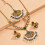 (Rose)Collezione Gioielli Boho Femminile Con Perla Artificiale E Strass Per Donna 7