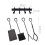 Fireplace Tool Set, Wrought Iron, Wall Holder 4